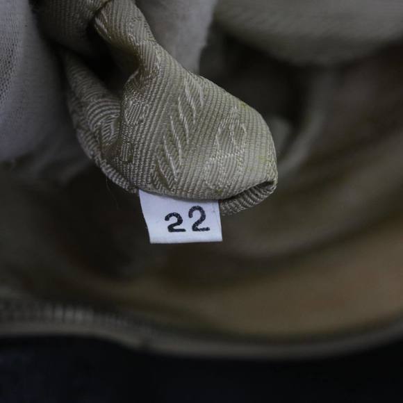 PRADA Tote Bag Nylon Beige Auth ar10404 - Picture 12 of 16